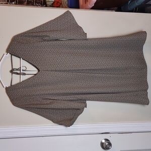 Bobeau Lola Shift Dress in Olive